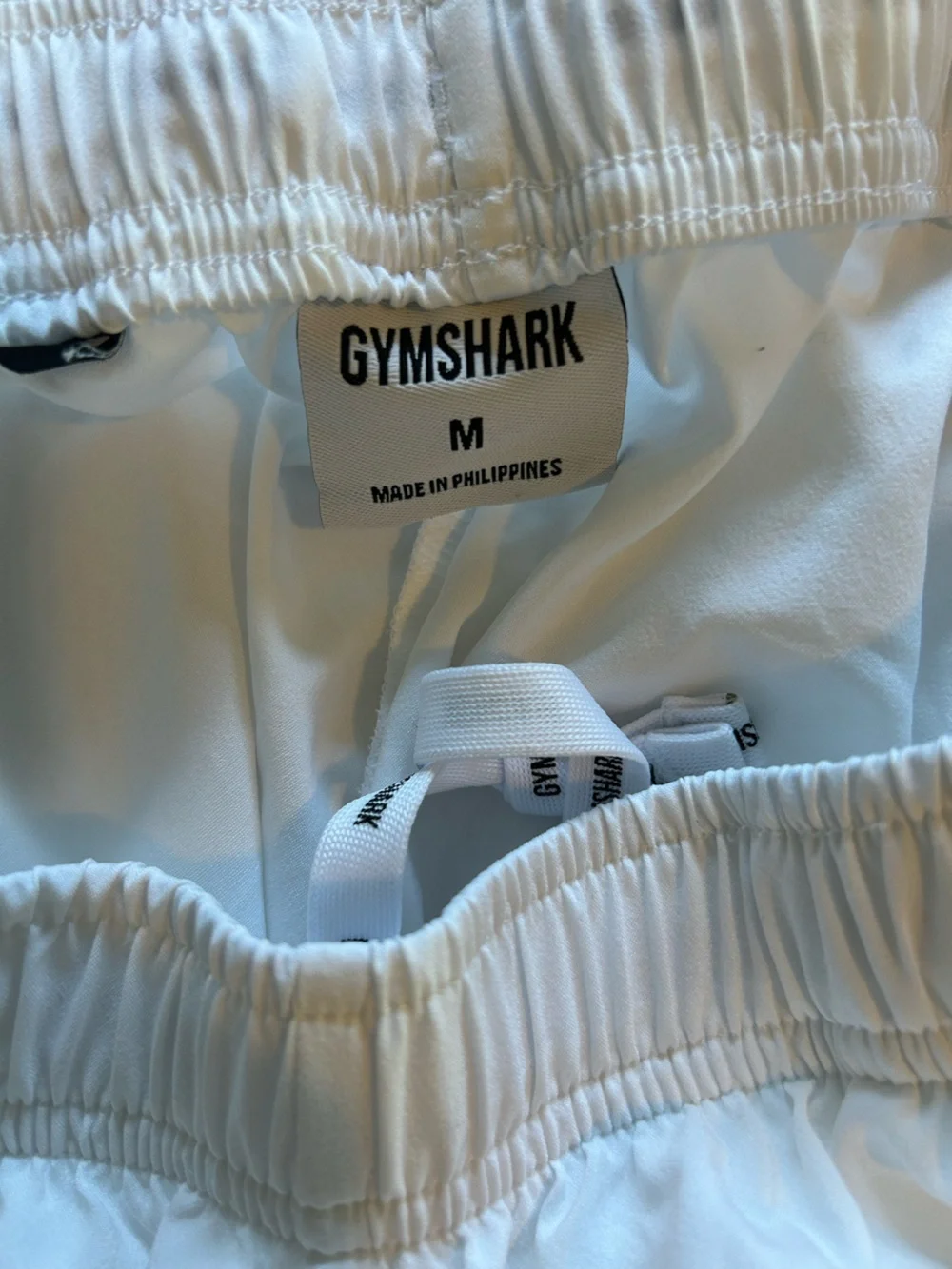 Gymshark White Performance Training Shorts, Women’s Size M